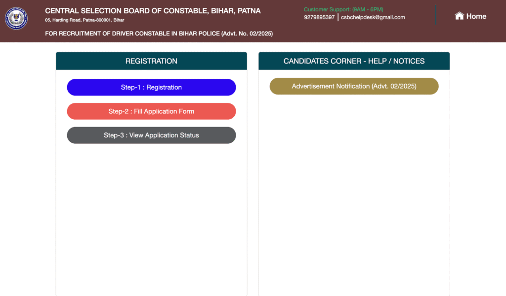 Bihar Police Driver Vacancy 2025