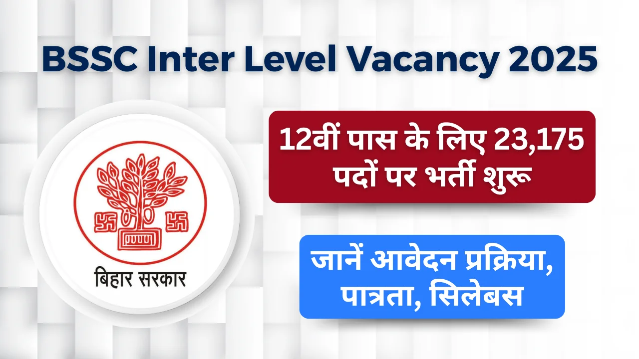 BSSC Inter Level Vacancy 2025