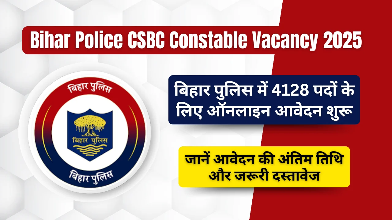 Bihar Police CSBC Constable Vacancy 2025