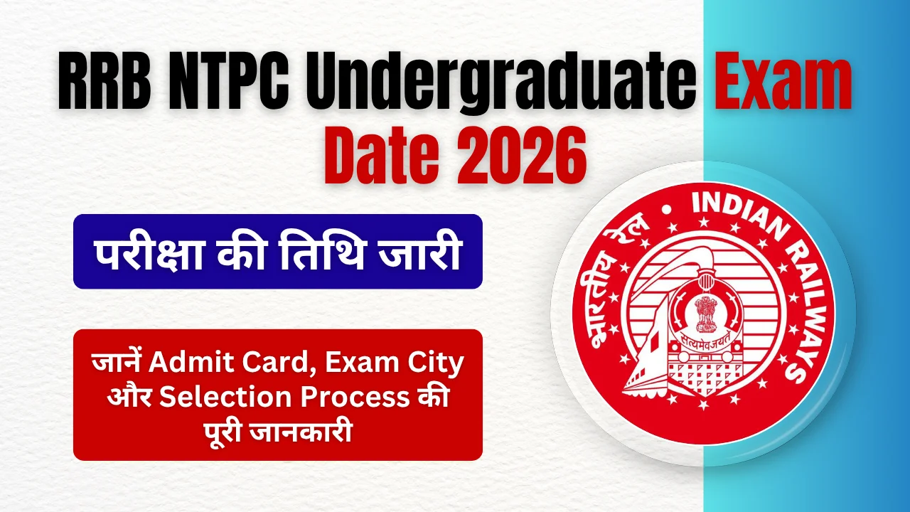RRB NTPC Undergraduate Exam Date 2026